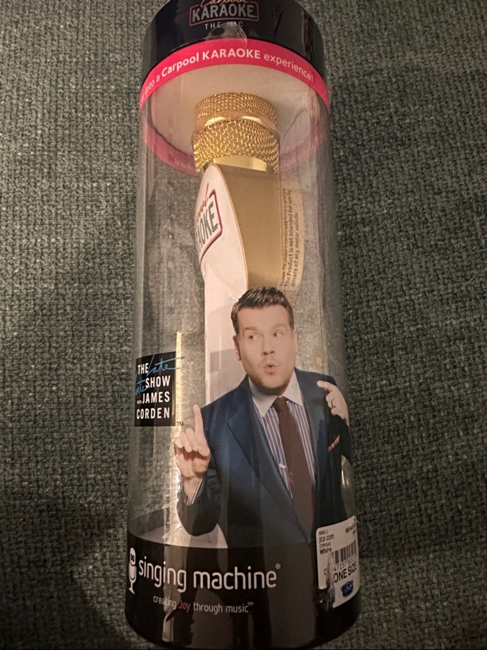 Carpool Karaoke - The Singing Machine Gold Wireless Microphone